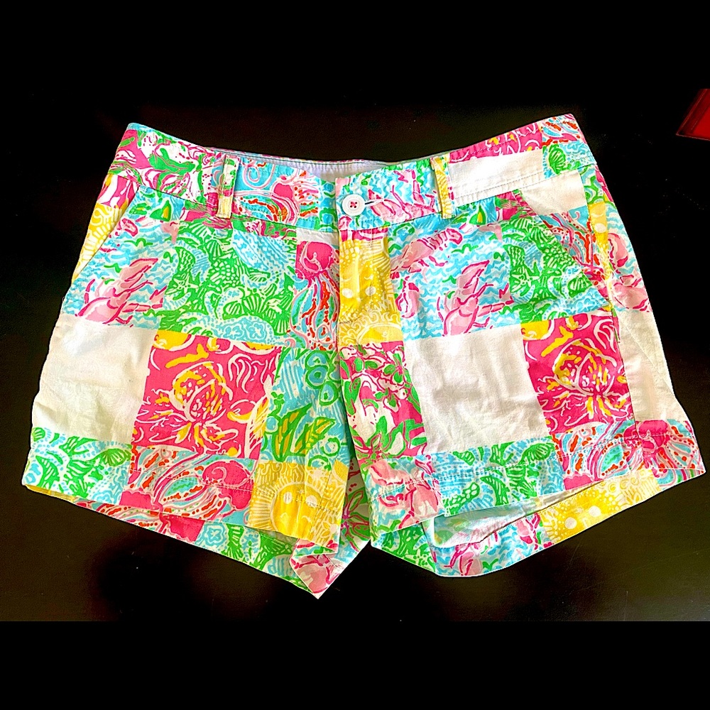 Lilly Pulitzer Callahan Shorts in Patchwork Print